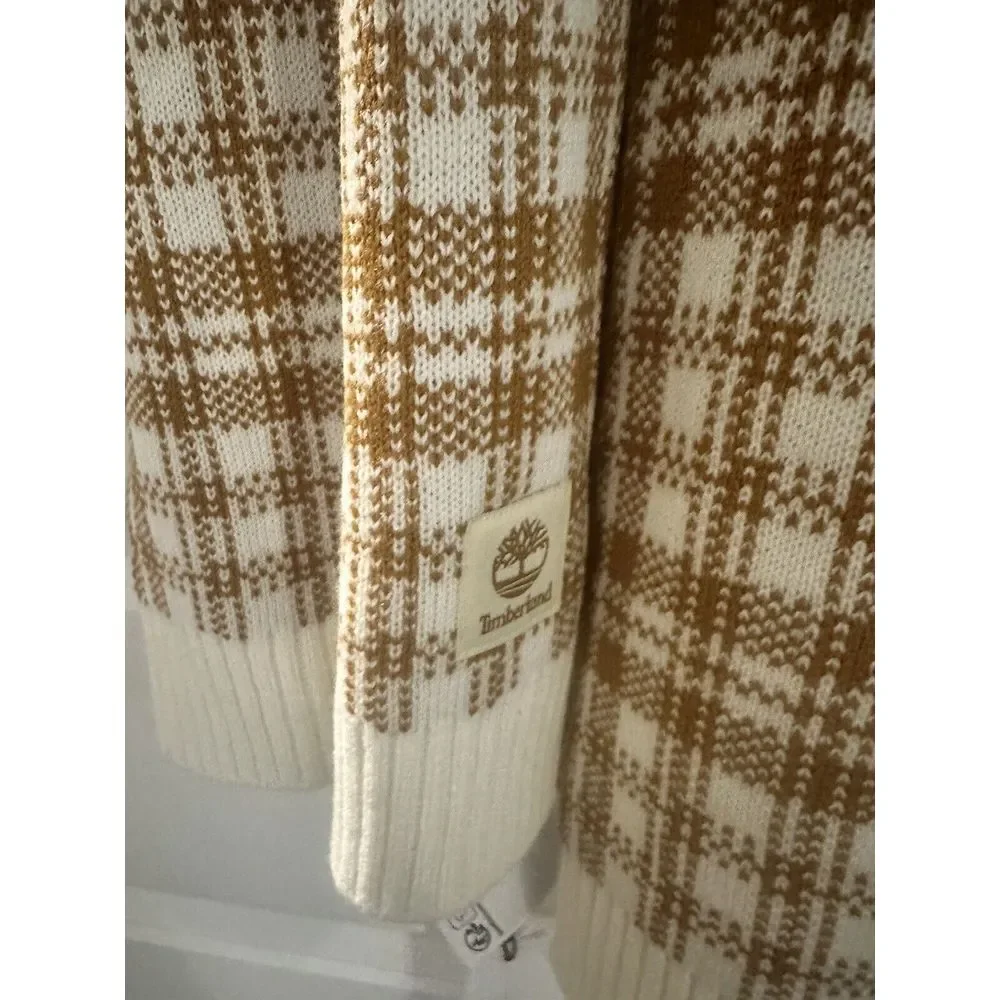 New Timberland Scarf Wheat Buffalo Plaid One Size NWT‎
